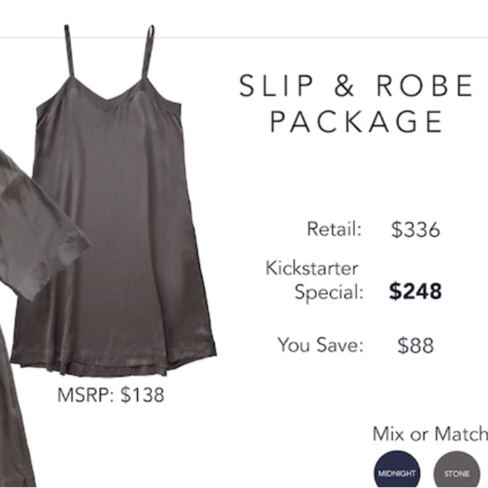 Evelyn & Bobbie High Low Lounge Slip‎ Dress in Brown - Picture 2 of 13